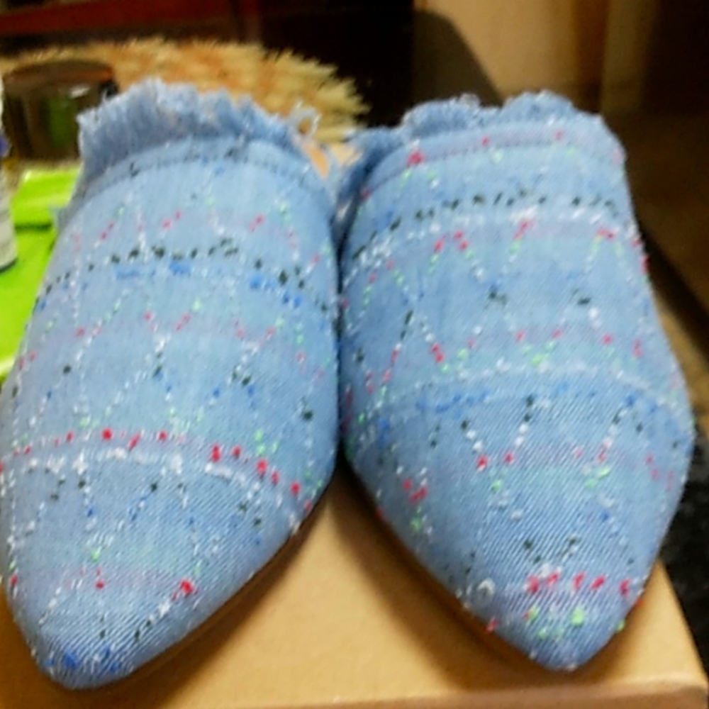 Lucky Brand  denim  mules  Final price b4 donate
